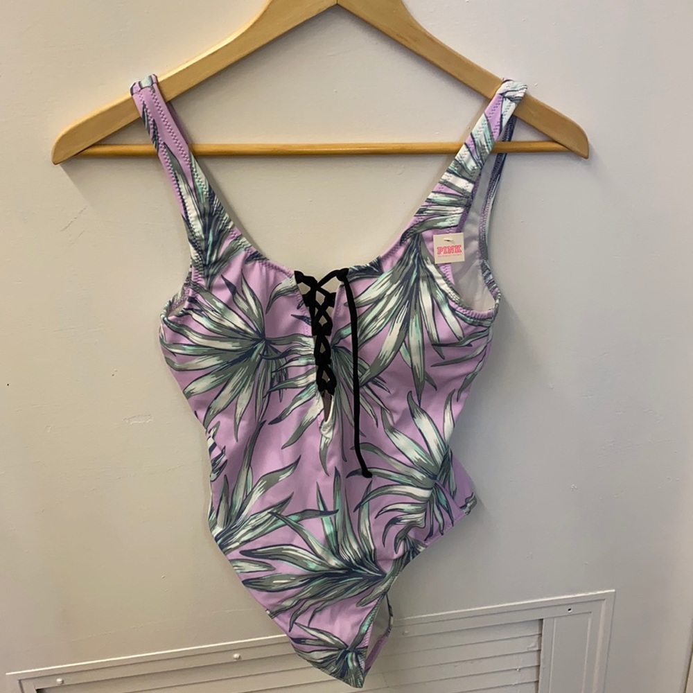 Pink Victorias Secret one piece bathing suit new with tags XS